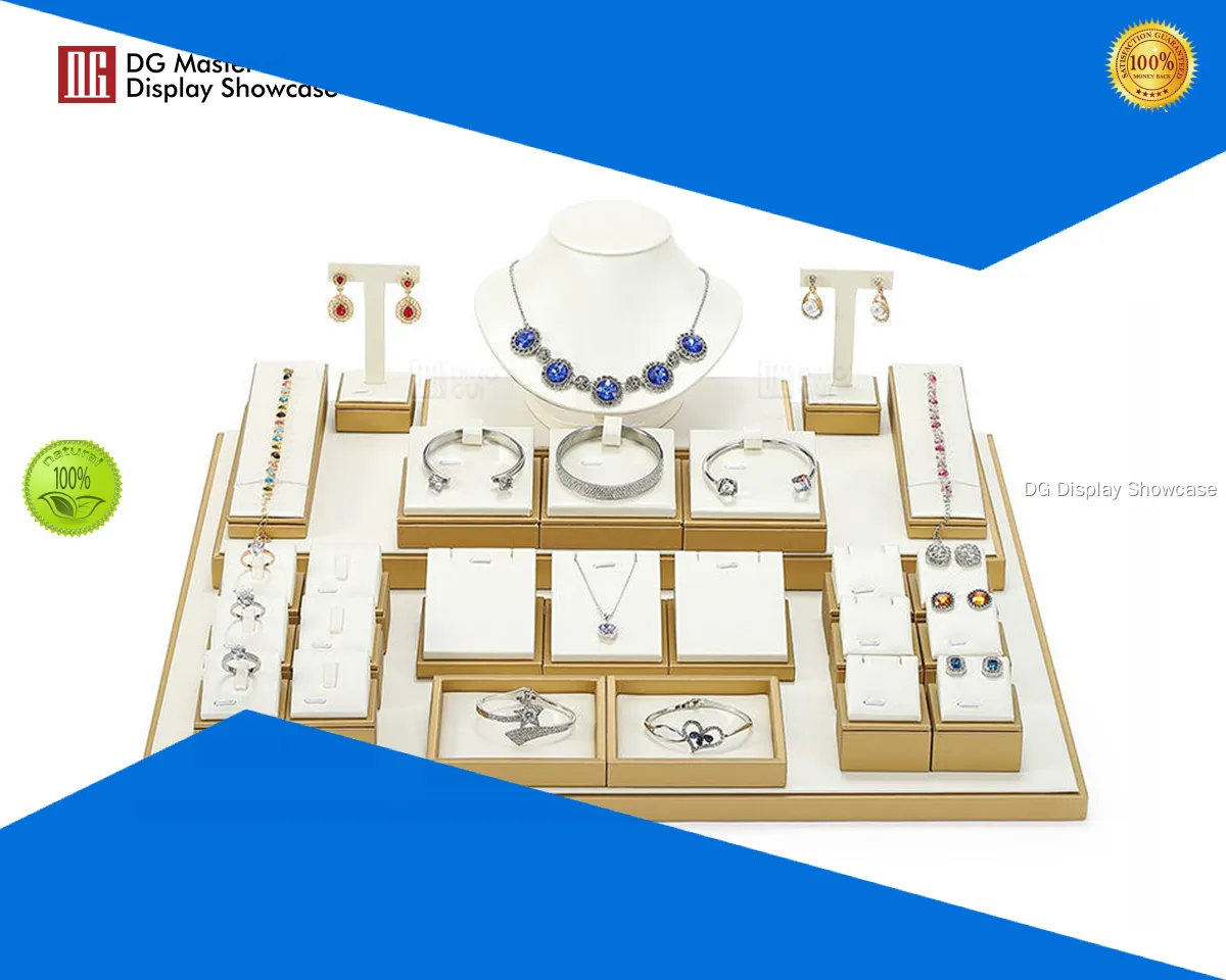 custom leather jewelry display set factory | DG Display Showcase 1