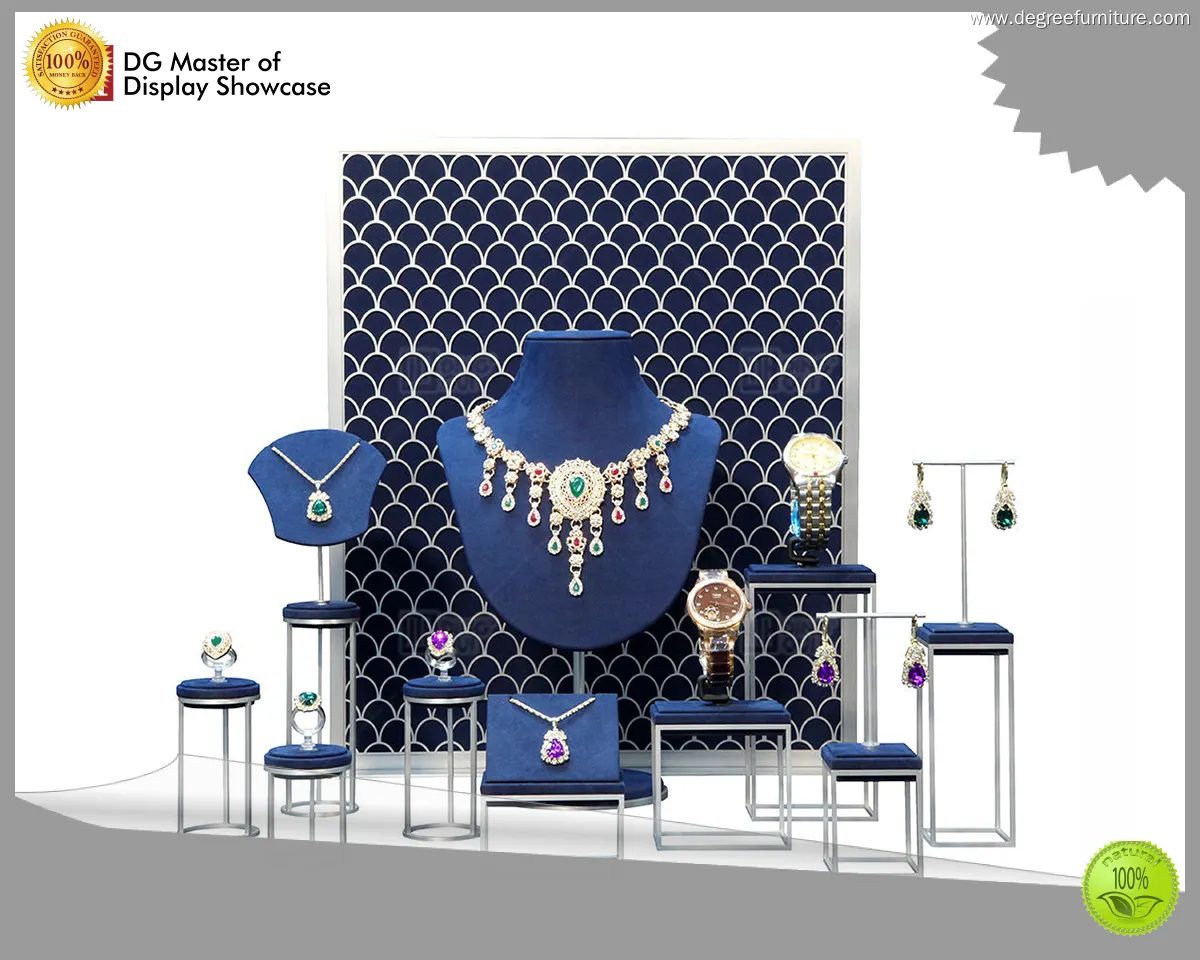 Custom jewelry showcase display sets factory Manufacturer | DG Display Showcase 1