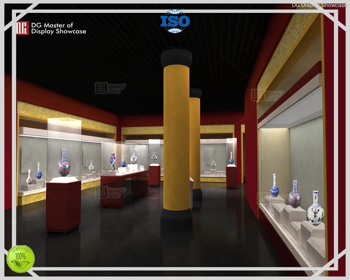 Custom antique museum showcase wholesale Manufacturer | DG Display Showcase 1