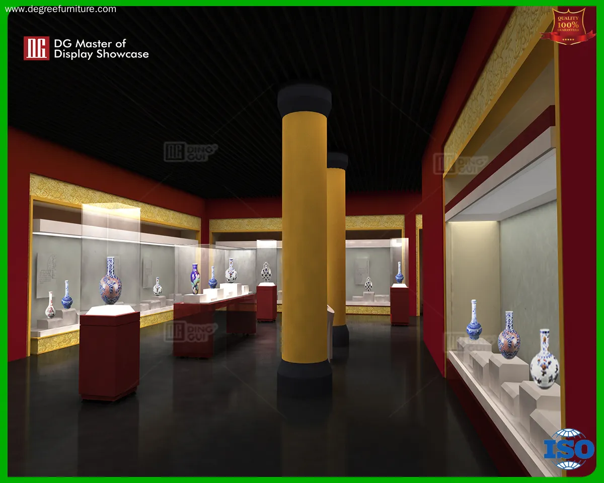 Custom exhibition display cases wholesale Manufacturer | DG Display Showcase 1