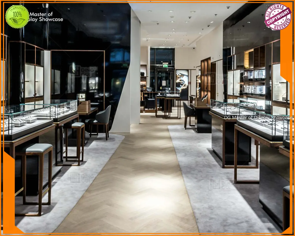 high end custom wall display cases wholesale | DG Display Showcase 1