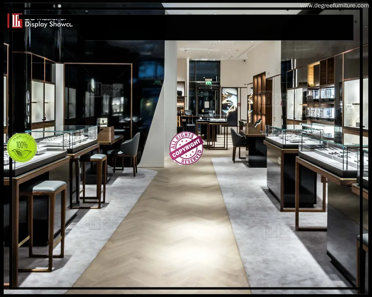 fine quality Wall-standing display cases factory | DG Display Showcase 1