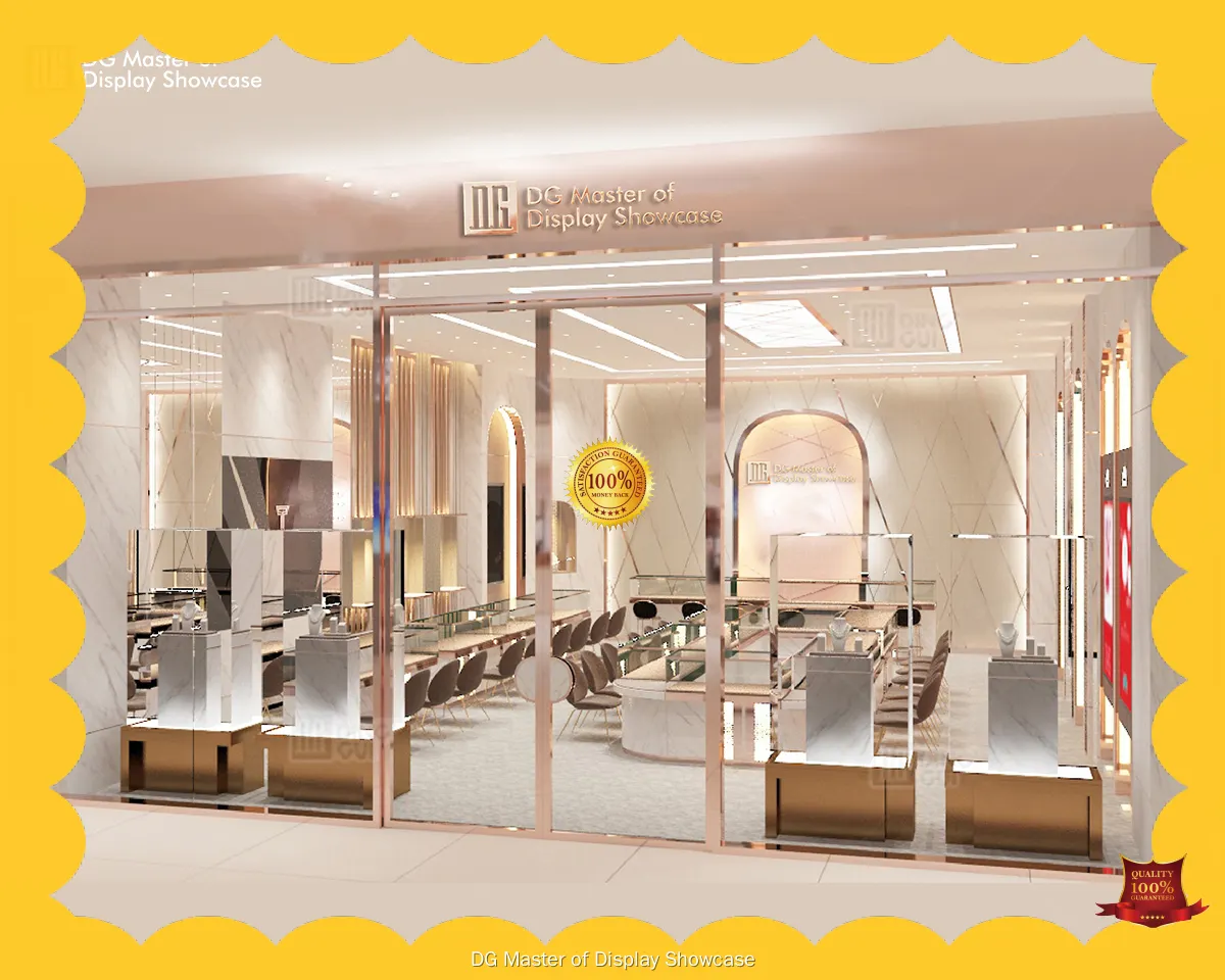 Custom recessed wall display cases supplier Manufacturer | DG Display Showcase 1