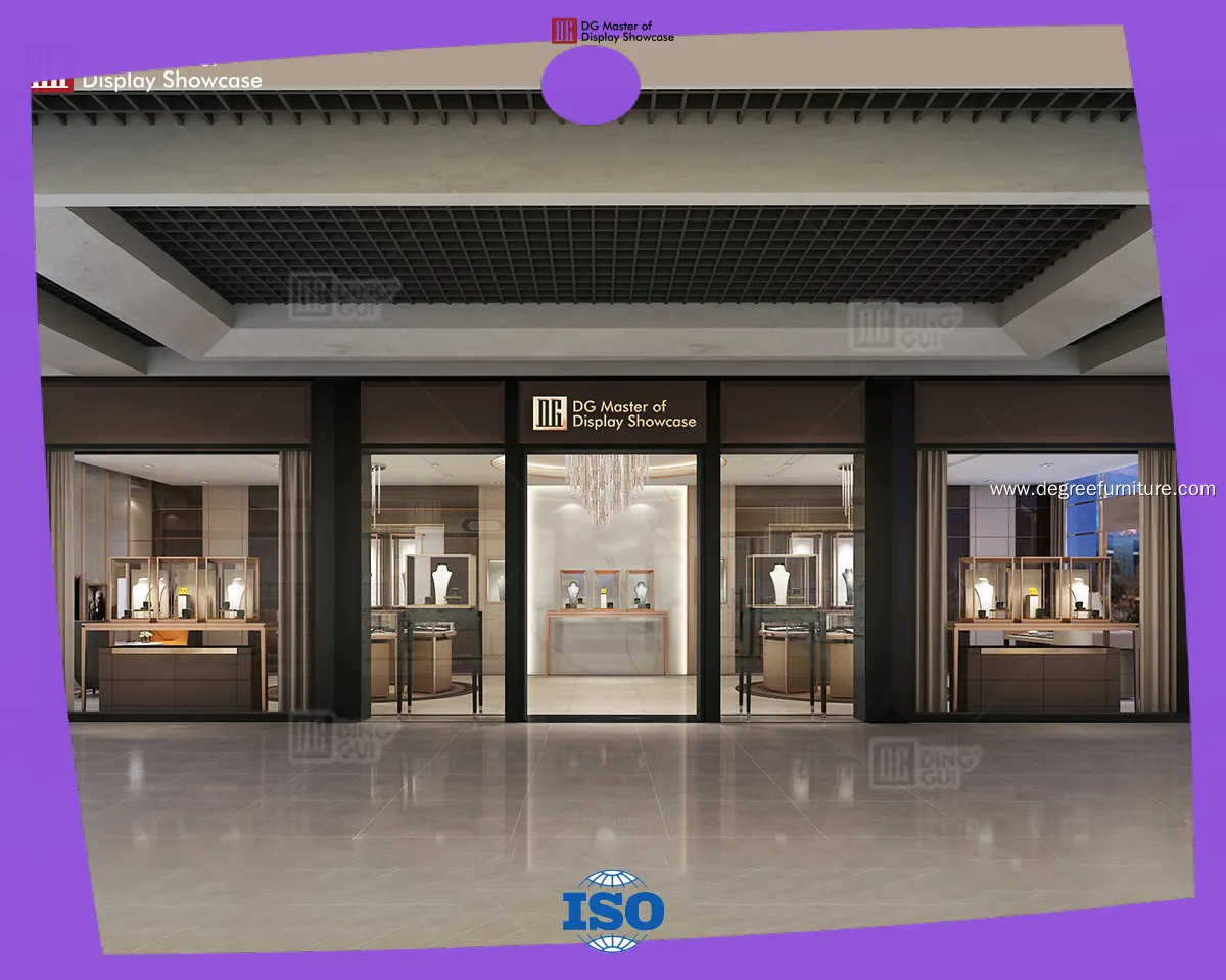 fine quality wall mounted showcase designs manufacturer factory | DG Display Showcase 1