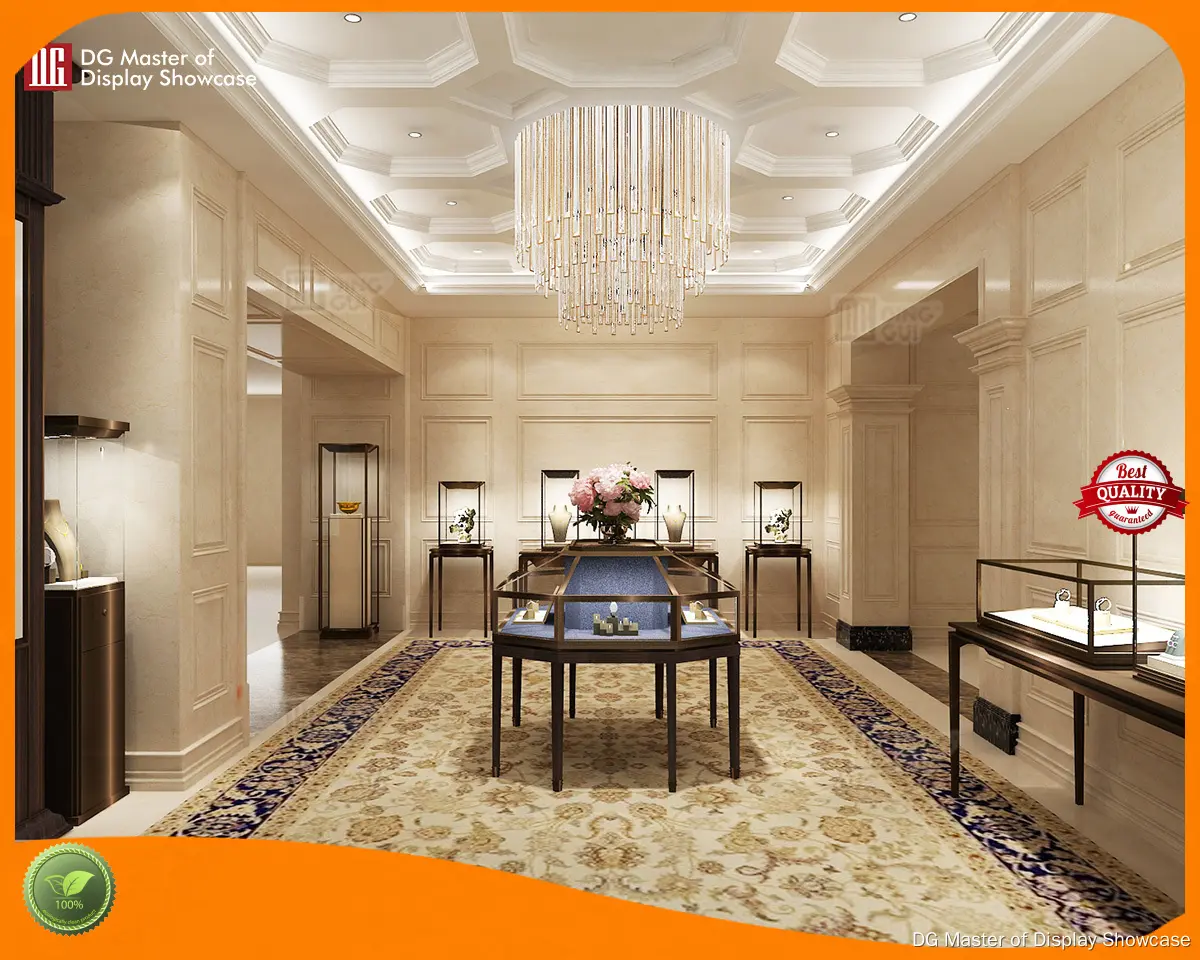 Luxury Jewelry Store Wall Cabinet at Wholesale Prices | DG Display Showcase 1
