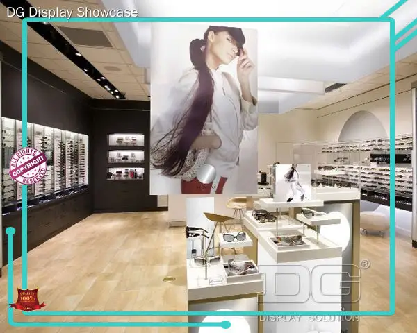 Custom optical frame display cases design solution Manufacturer | DG Display Showcase 1