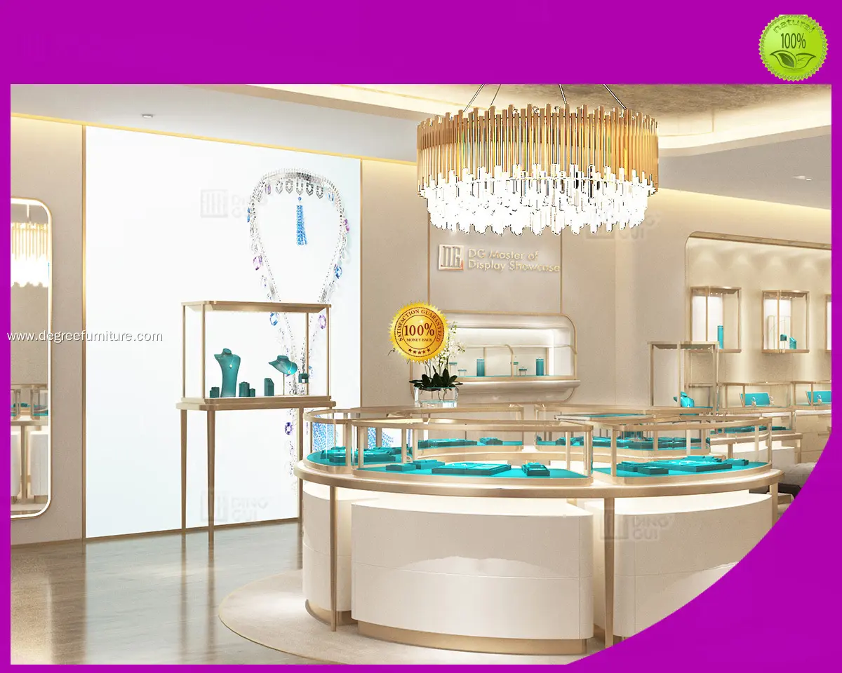 Custom jewelry wall display design solution Manufacturer | DG Display Showcase 1