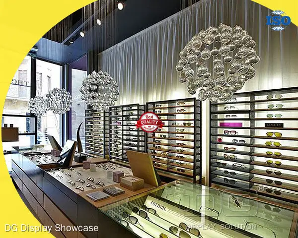 Custom Optical Showcase company design solution Manufacturer | DG Display Showcase 1