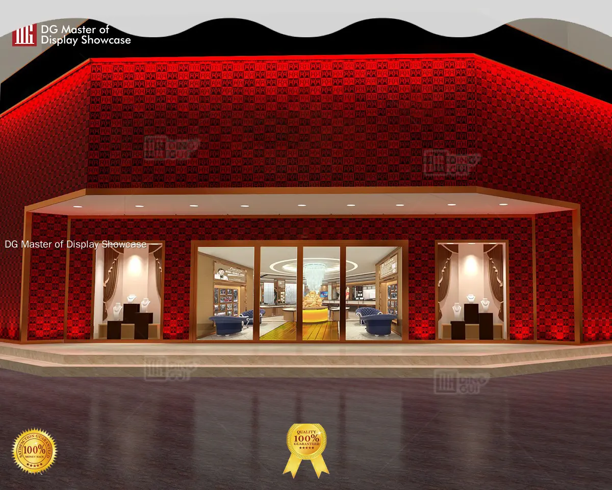 factory price wall mounted showcase supplier | DG Display Showcase 1