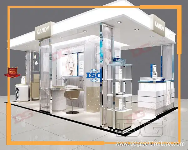 latest cosmetic display manufacturers factory | DG Display Showcase 1