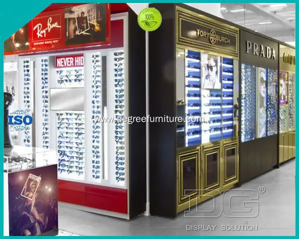 Custom optical display cabinets manufacturer Manufacturer | DG Display Showcase 1