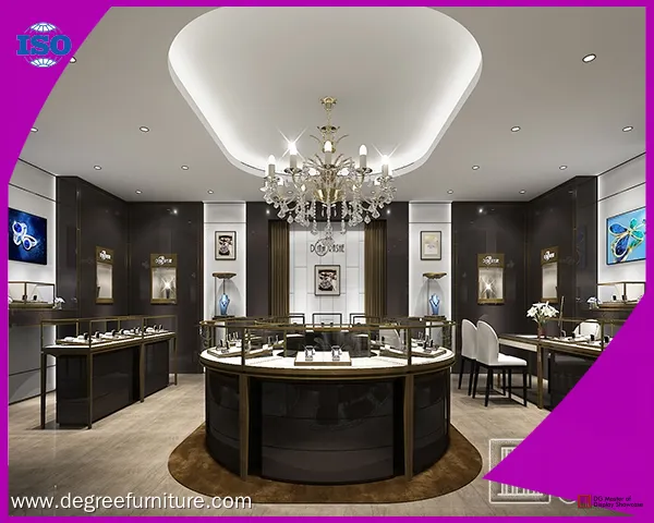 Custom jewellery showroom interior design manufacturer Manufacturer | DG Display Showcase 1