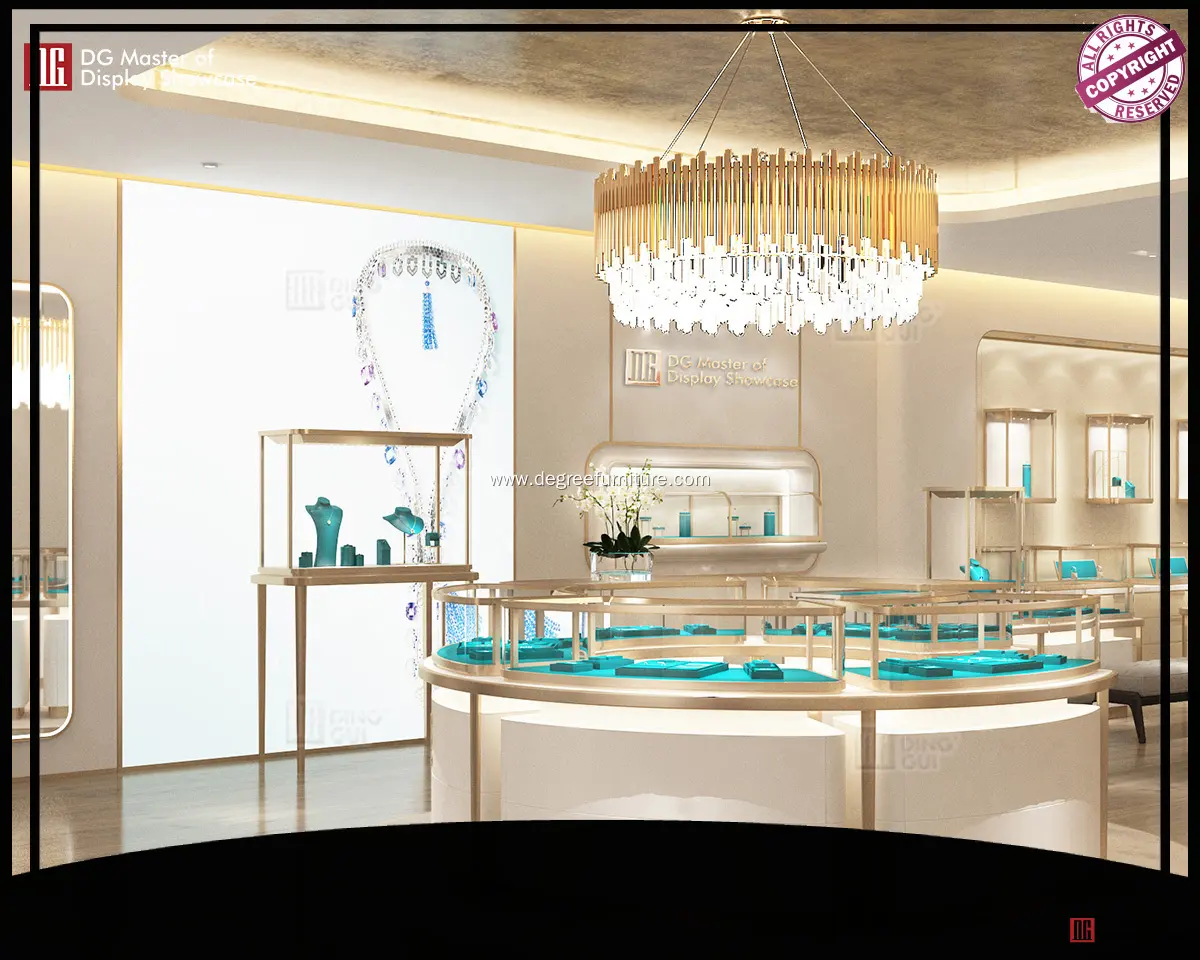 Custom wall showcase cabinet wholesale Manufacturer | DG Display Showcase 1