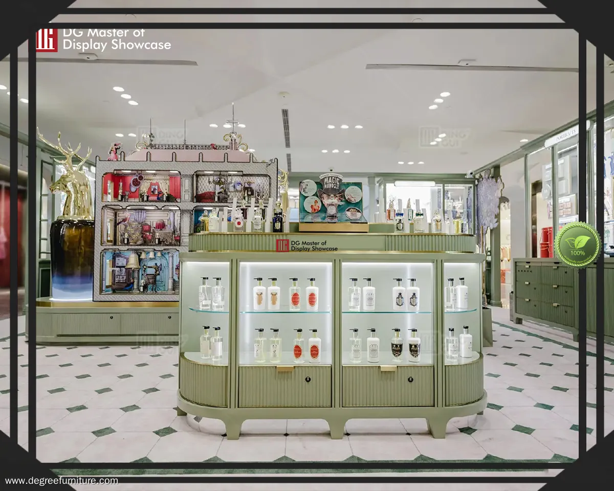 personalized perfume storage case design solution | DG Display Showcase 1