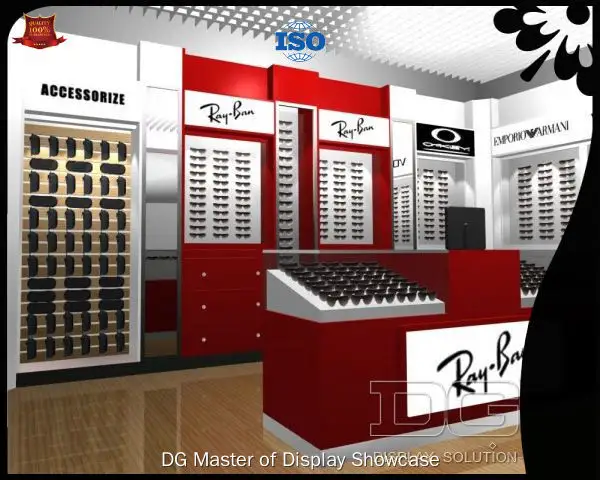 DG Display Showcase | fashion Optical Showcase factory 1