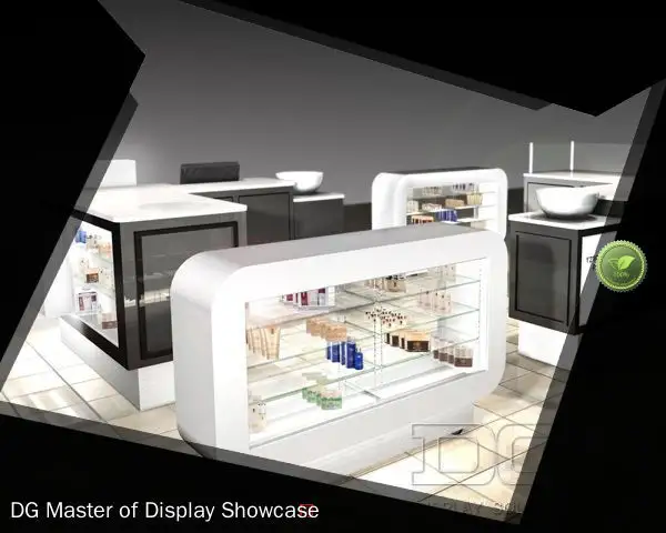 DG Display Showcase | creative makeup showcase design solution 1