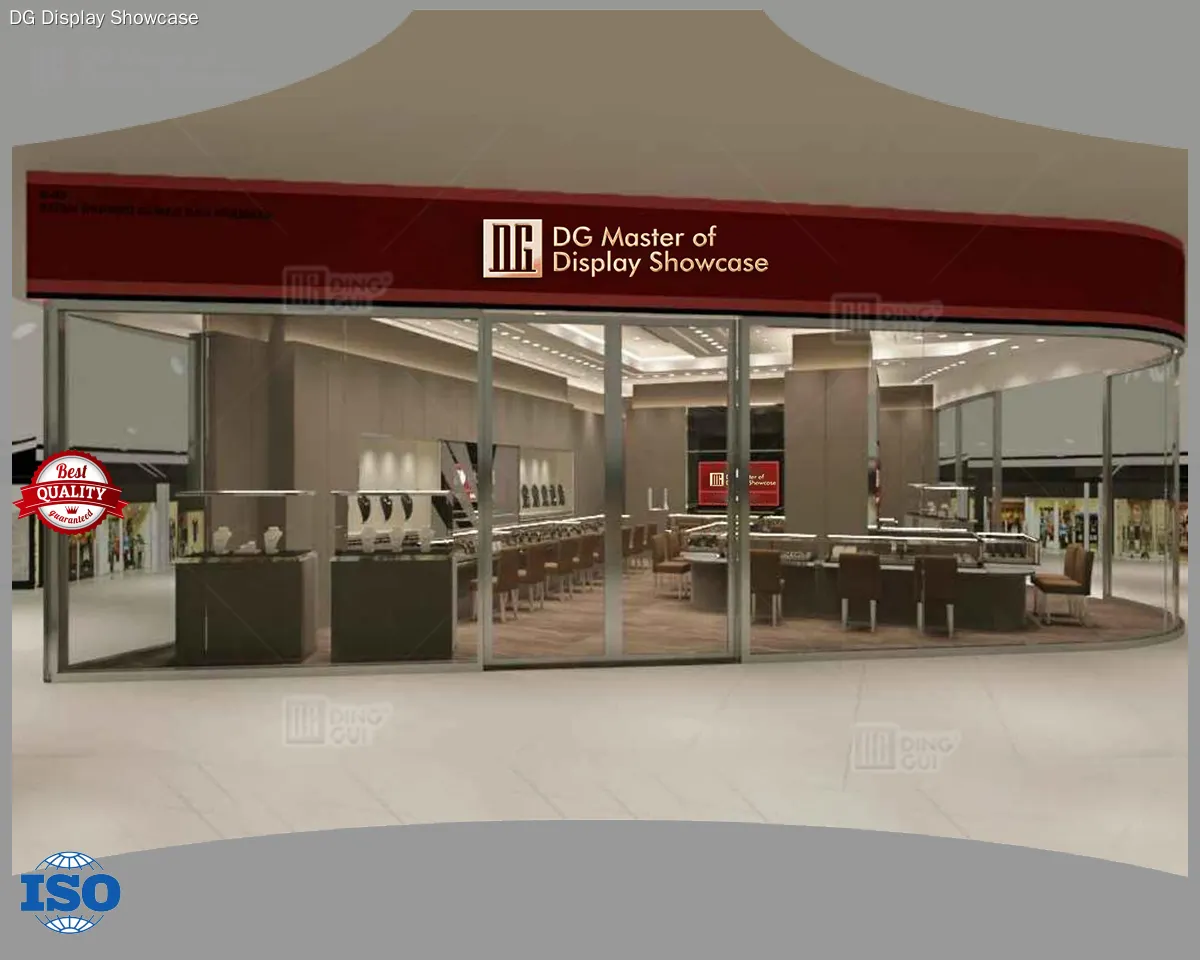 high end wall hanging display case factory | DG Display Showcase 1