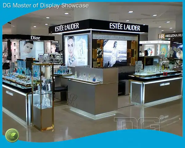 Custom perfume wall shelf display wholesale Manufacturer | DG Display Showcase 1