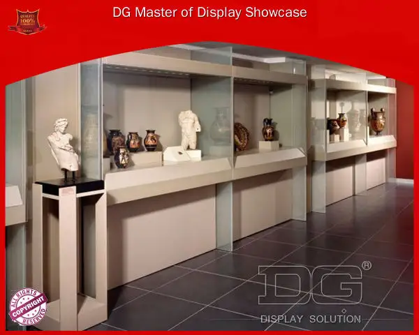 custom Full vision museum showcases supplier | DG Display Showcase 1