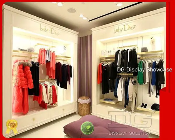 Custom clothes display cabinet design solution Manufacturer | DG Display Showcase 1