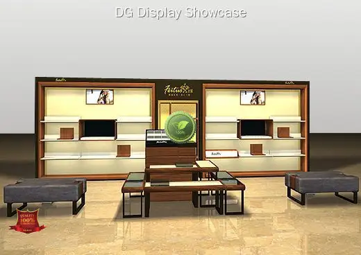 brand shoe show case with custom services | DG Display Showcase 1
