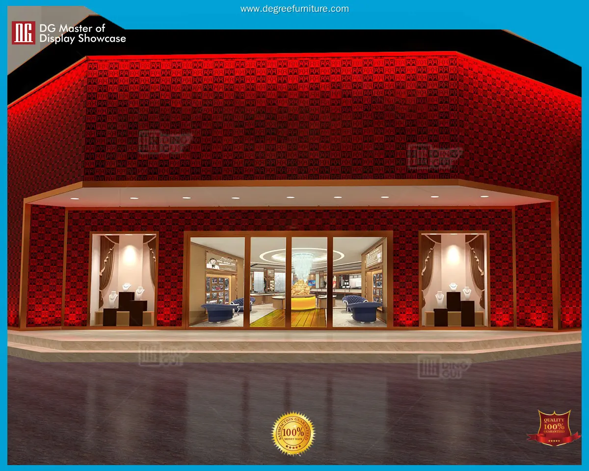 Custom wall mounted glass display case supplier Manufacturer | DG Display Showcase 1