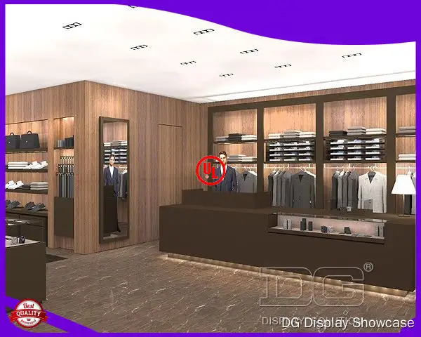 Custom retail clothing wall display factory Manufacturer | DG Display Showcase 1