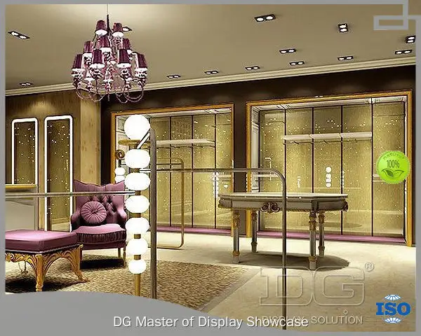 Custom retail clothing wall display manufacturer Manufacturer | DG Display Showcase 1