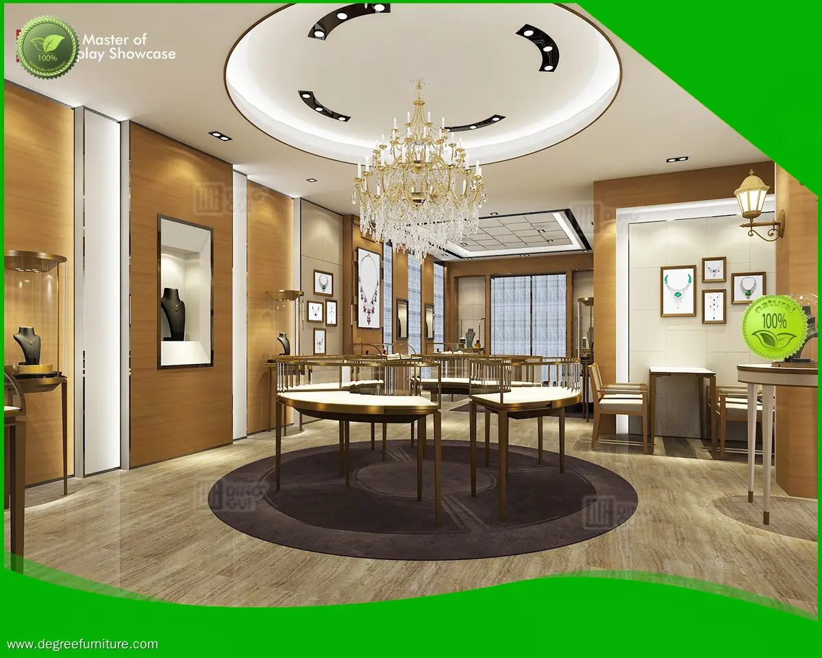 Custom jewellery wall showcase wholesale Manufacturer | DG Display Showcase 1