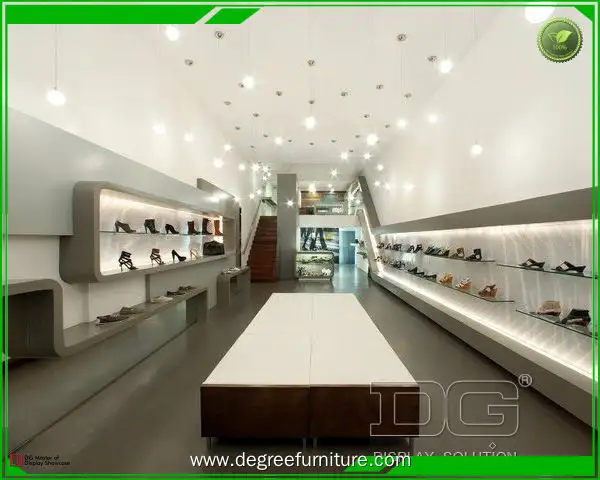 Custom shoe store showcase personalized Manufacturer | DG Display Showcase 1