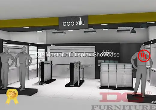 Custom Clothing Displays company supplier Manufacturer | DG Display Showcase 1
