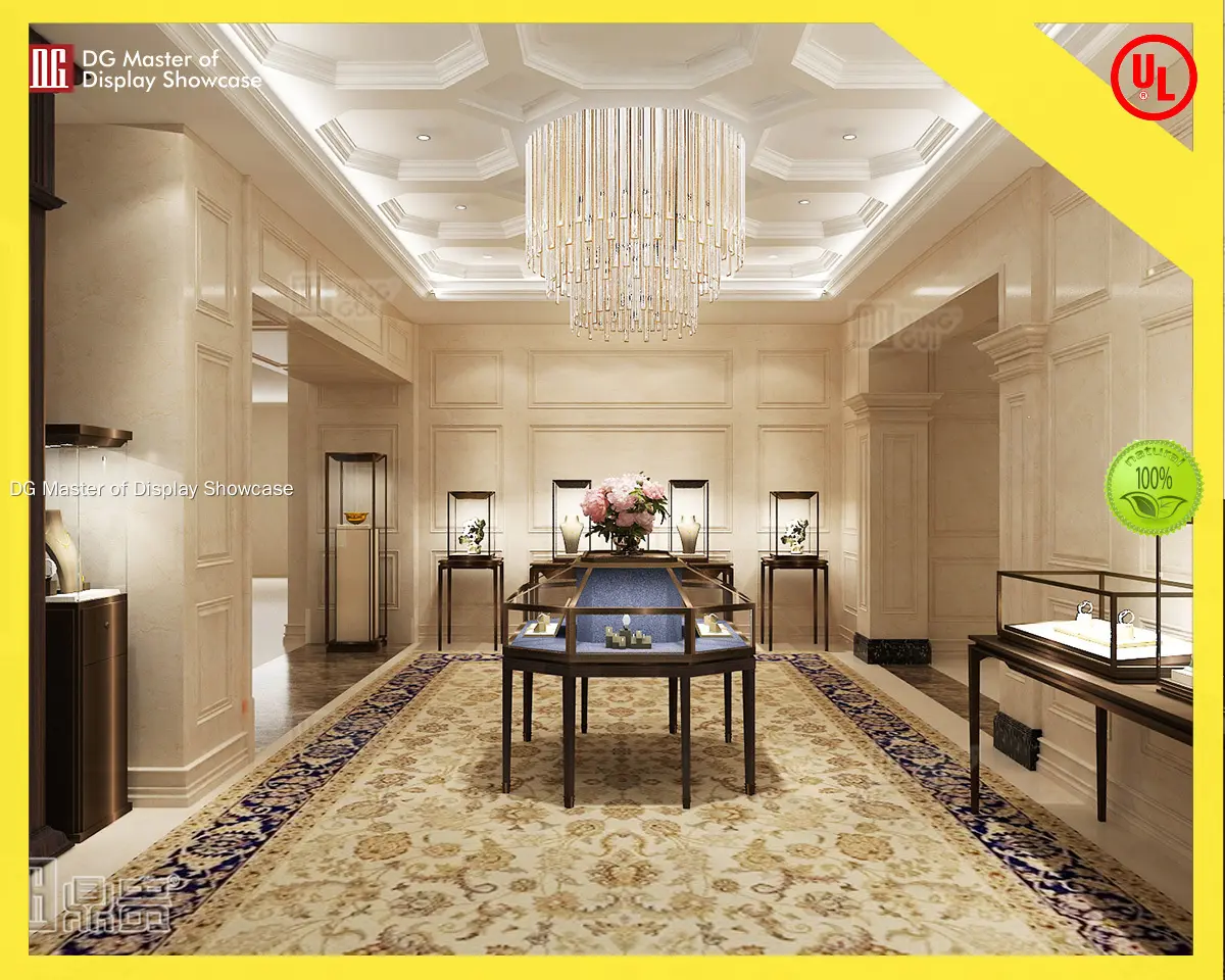 high end wall panel factory | DG Display Showcase 1