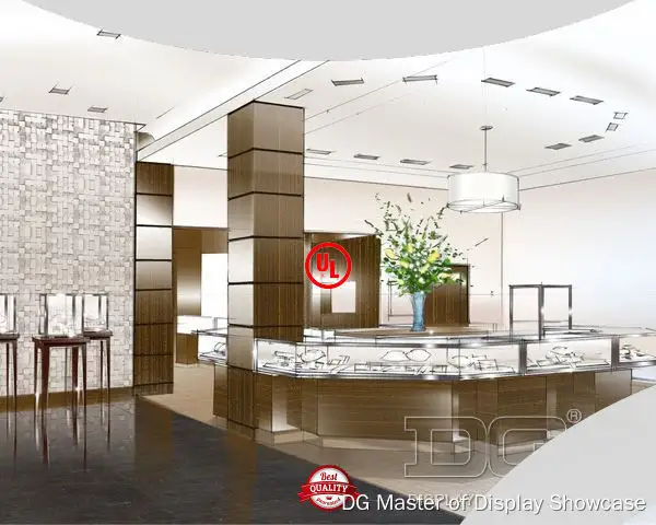 DG Display Showcase | customized glass jewelry display cases wholesale wholesale 1