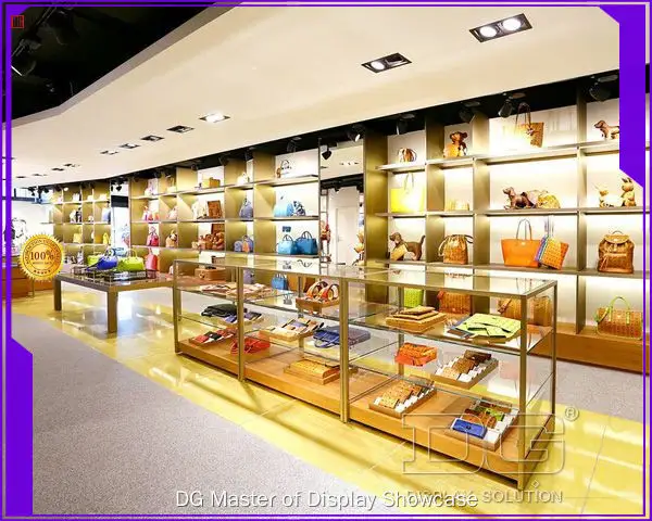 Custom bag display cabinet factory Manufacturer | DG Display Showcase 1
