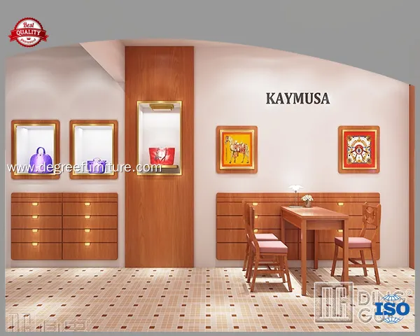 Custom bag display case supplier Manufacturer | DG Display Showcase 1