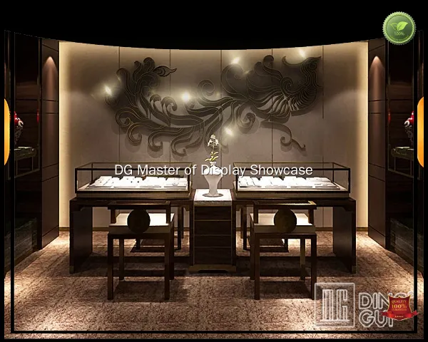 oem & odm glass jewelry display case factory | DG Display Showcase 1