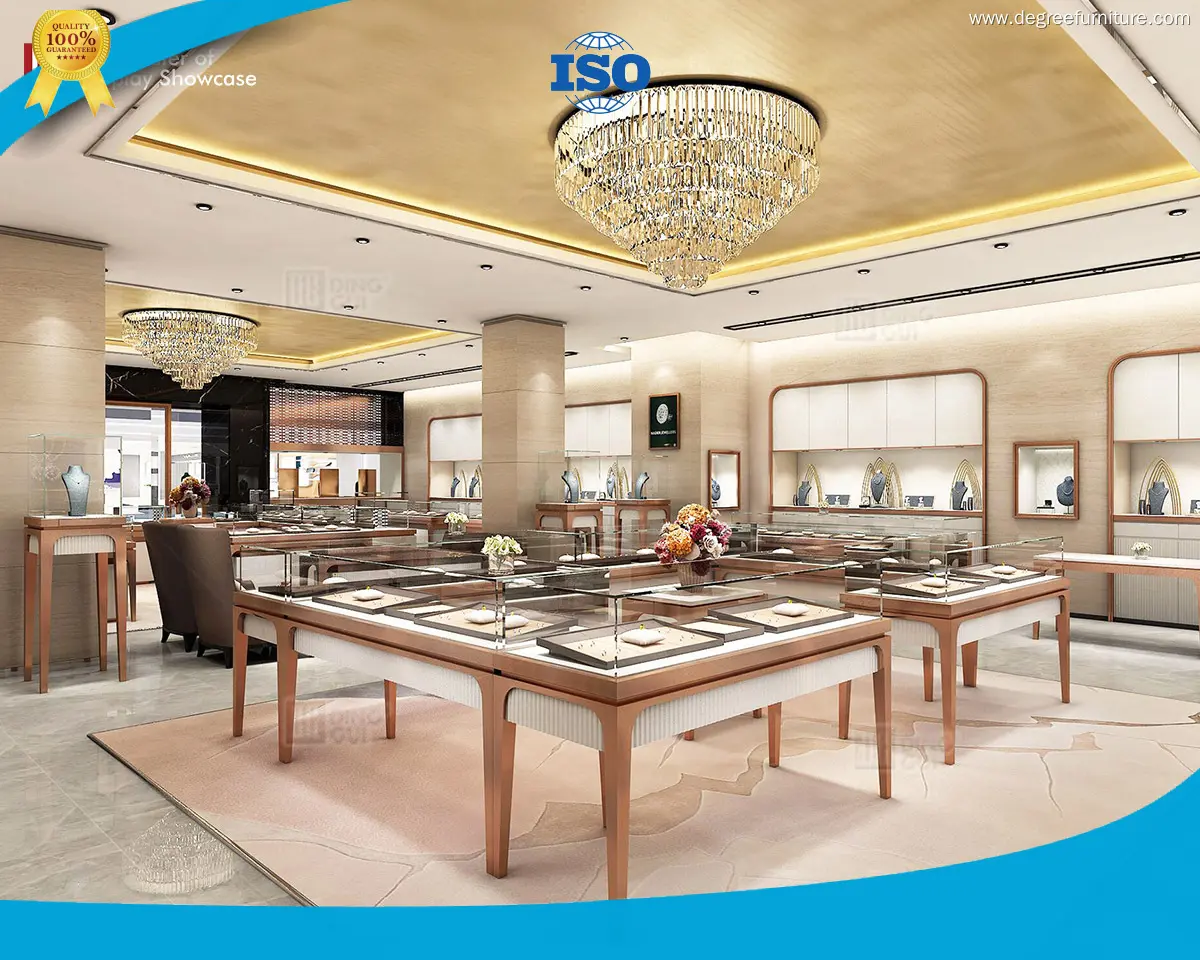 professional jewelry wall display design solution | DG Display Showcase 1