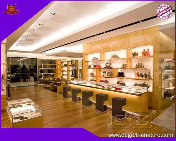 Custom glass display cabinet for bags manufacturer Manufacturer | DG Display Showcase 1