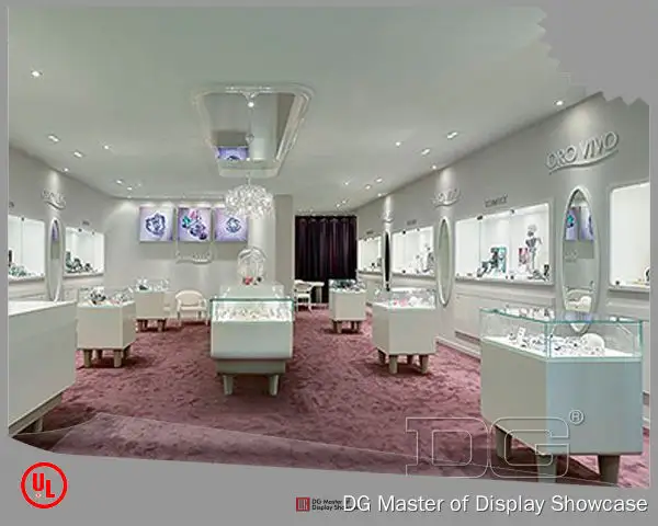 bepoke jewellery showcase design solution | DG Display Showcase 1