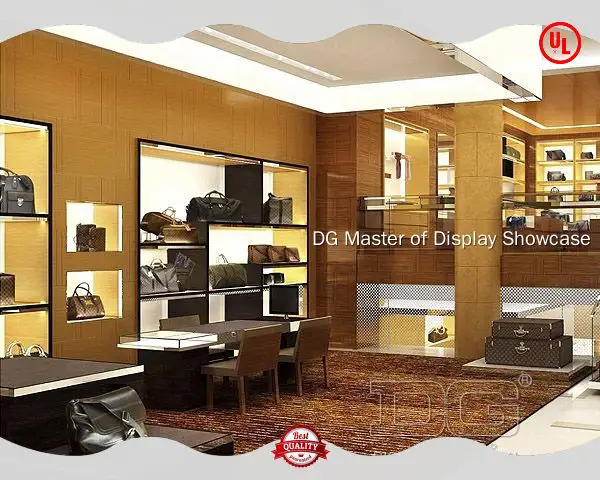 DG Display Showcase | fine quality glass purse display case factory 1