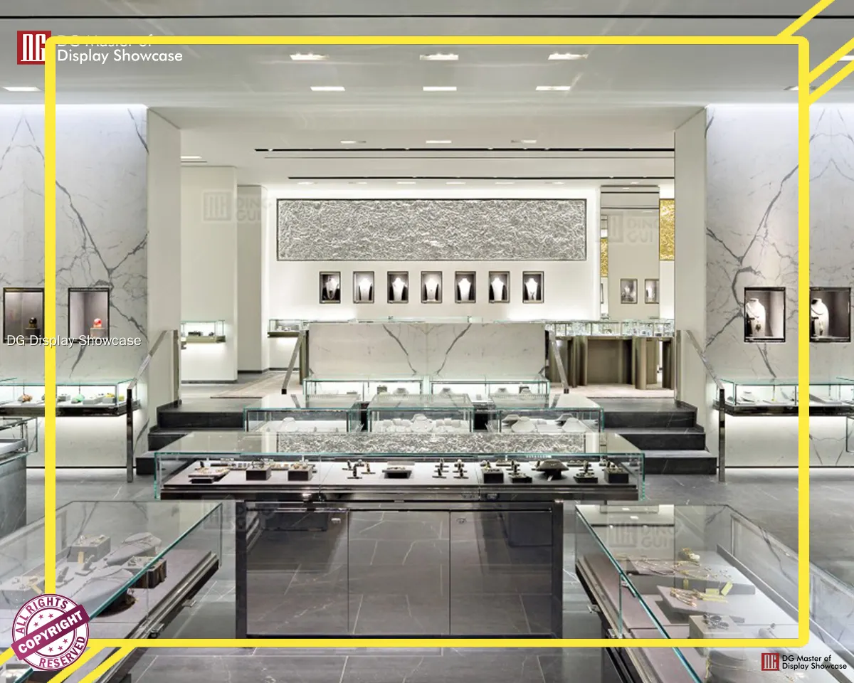 Luxury Jewelry Store Wall Cabinet at Wholesale Prices | DG Display Showcase1 1