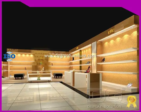 Custom shoe store showcase best supplier Manufacturer | DG Display Showcase 1
