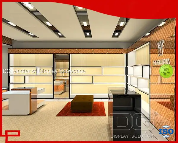 brand Shoe Store Showcase factory personalized | DG Display Showcase 1