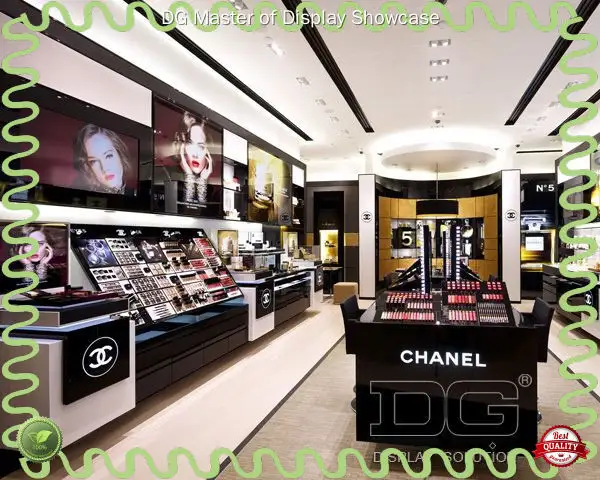 DG Display Showcase | creative cosmetic display case design solution 1