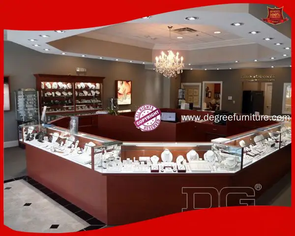 Custom shopping mall kiosk top brand Manufacturer | DG Display Showcase 1