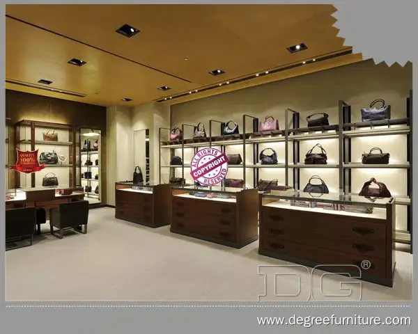 high end glass display cabinet for bags for handbags | DG Display Showcase 1