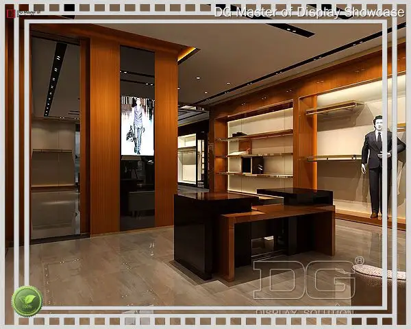 Custom clothing display case with custom services Manufacturer | DG Display Showcase 1