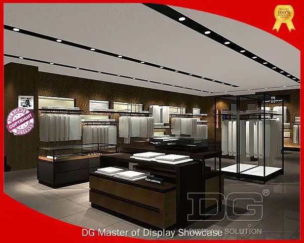 Custom clothing display case modern design  Manufacturer | DG Display Showcase 1