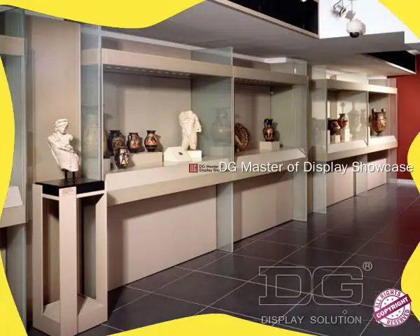 custom glass museum showcase top brand | DG Display Showcase 1