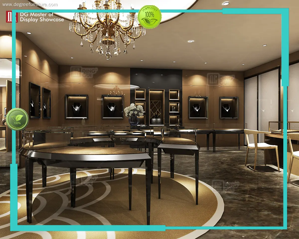 fine quality wall mounted showcase with glass with custom services | DG Display Showcase 1